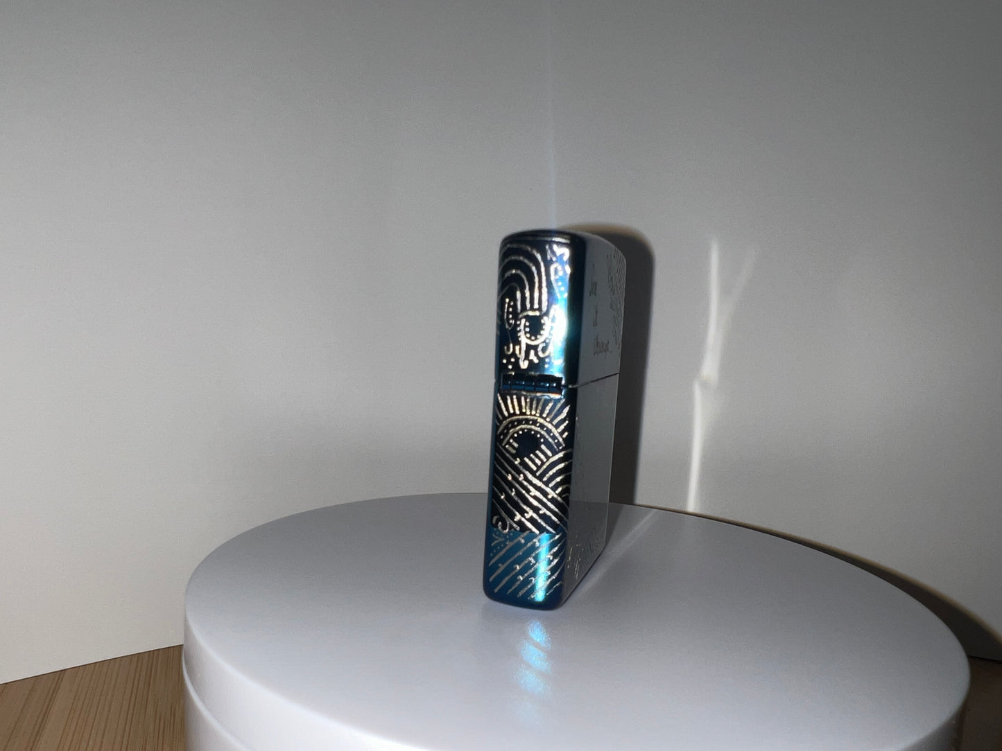 See It Through To The End High Polish Blue Zippo