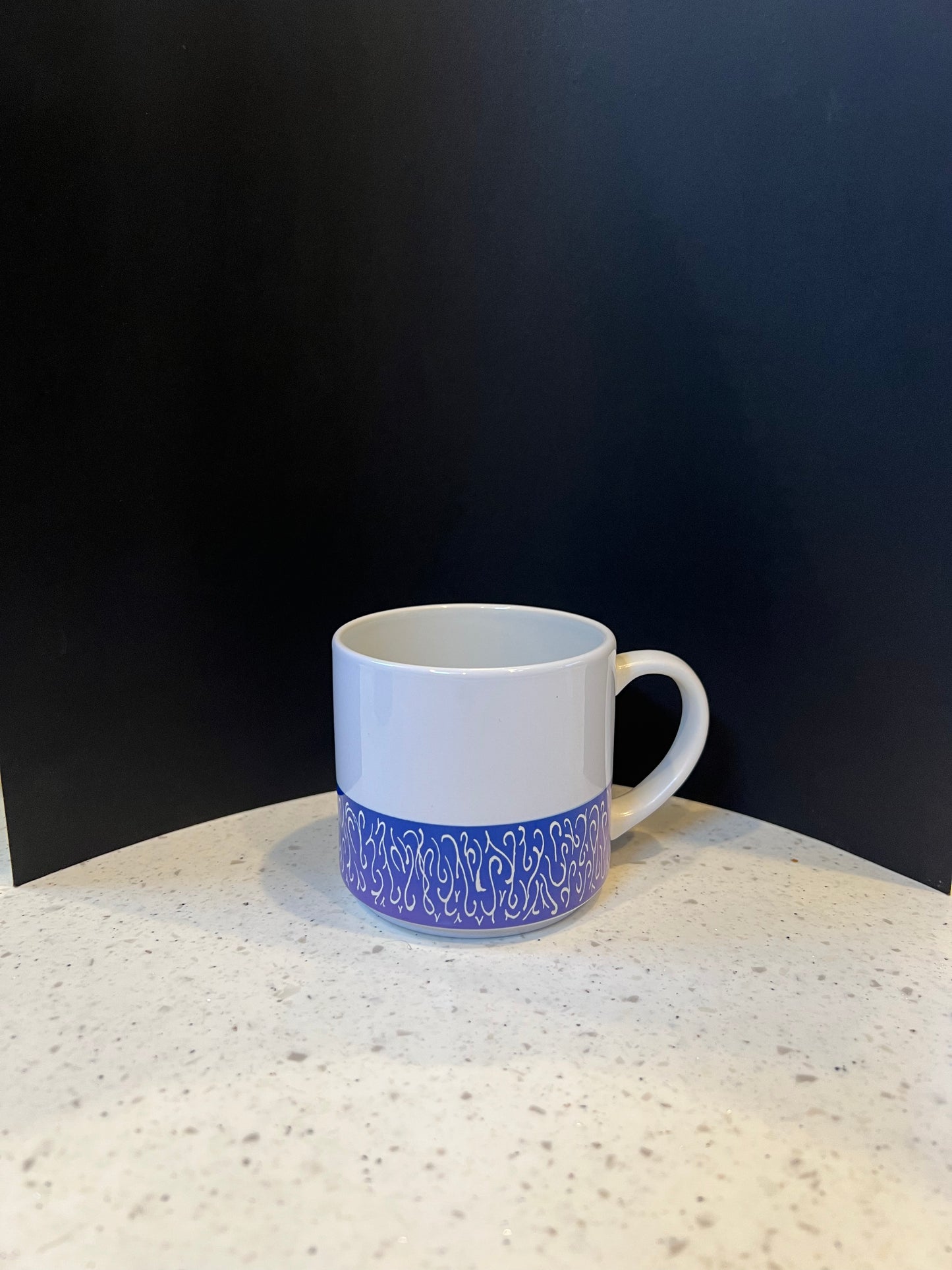 Inevitable Passage of Time Indigo Ceramic Mugs 10 oz. (Set of 4)