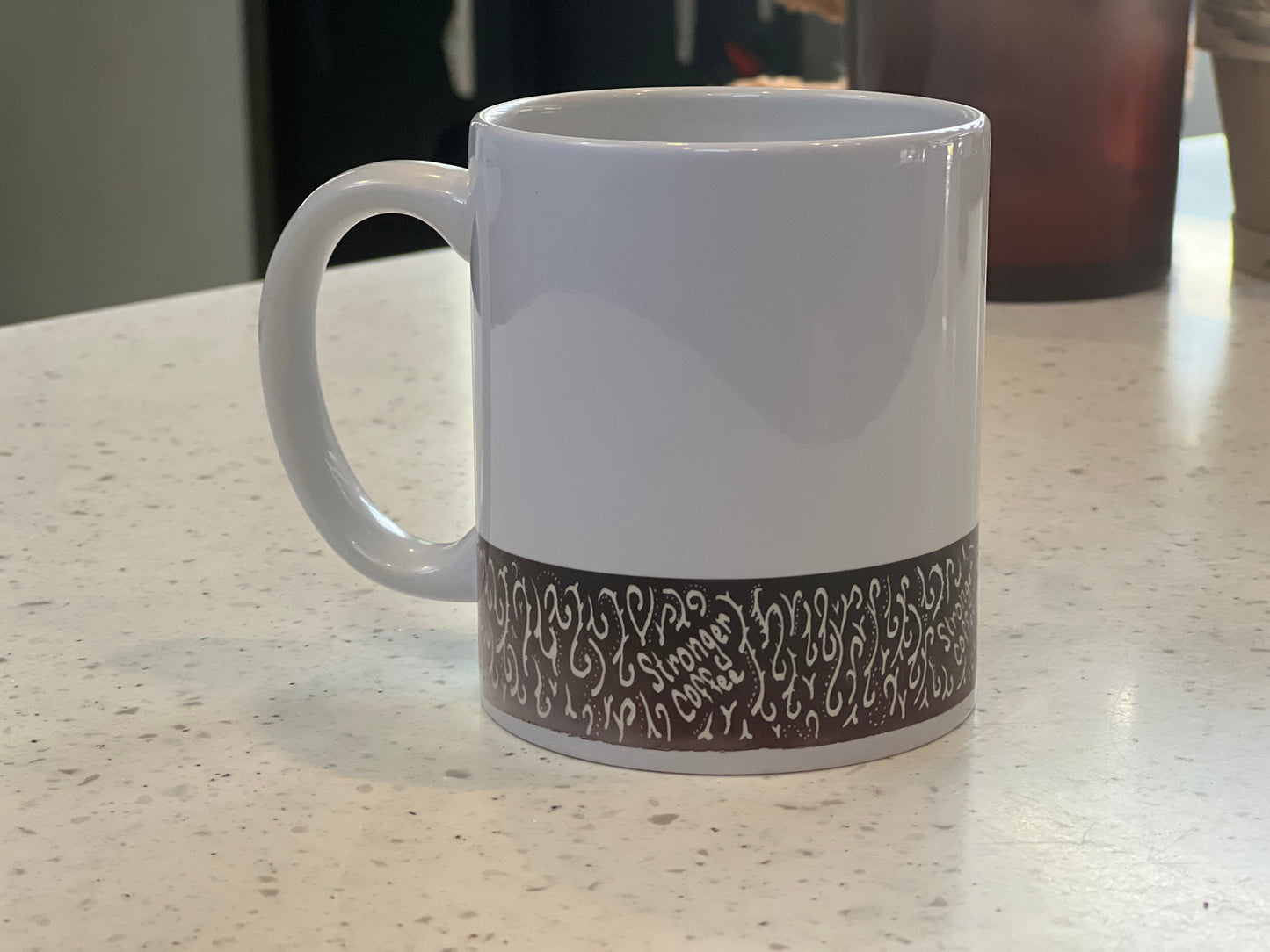 Strong, Stronger, and Spiked Coffee Mugs 12 Oz.